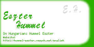 eszter hummel business card